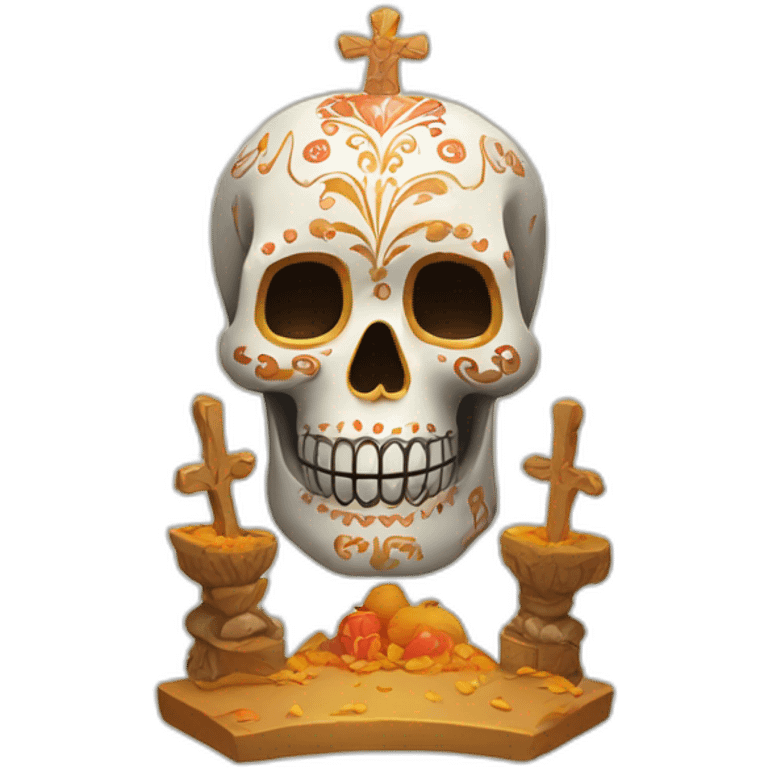 altar de muertos pan emoji