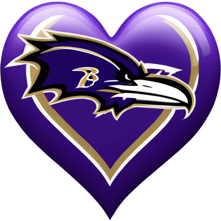 Baltimore ravens heart emoji