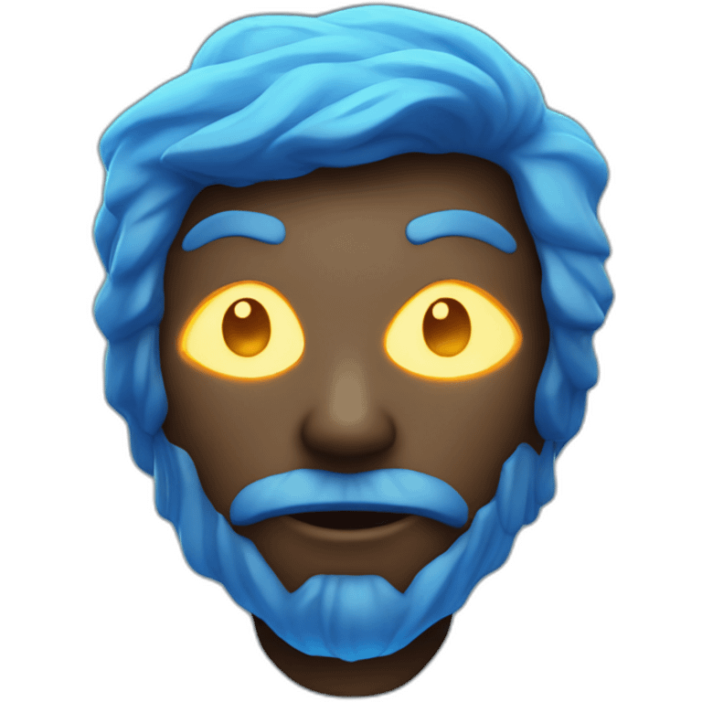 Glowing blue Diamong emoji