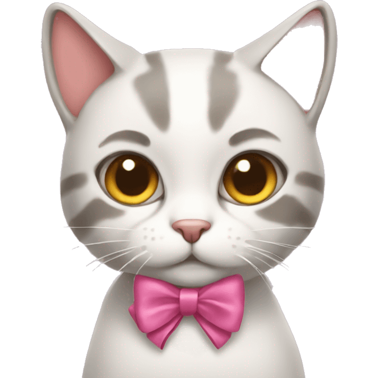 cat with bows  emoji