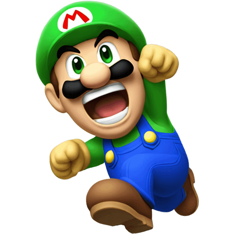 Super Mario screaming emoji