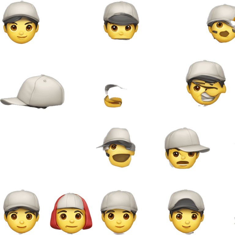 Chinoi avec une casquette emoji