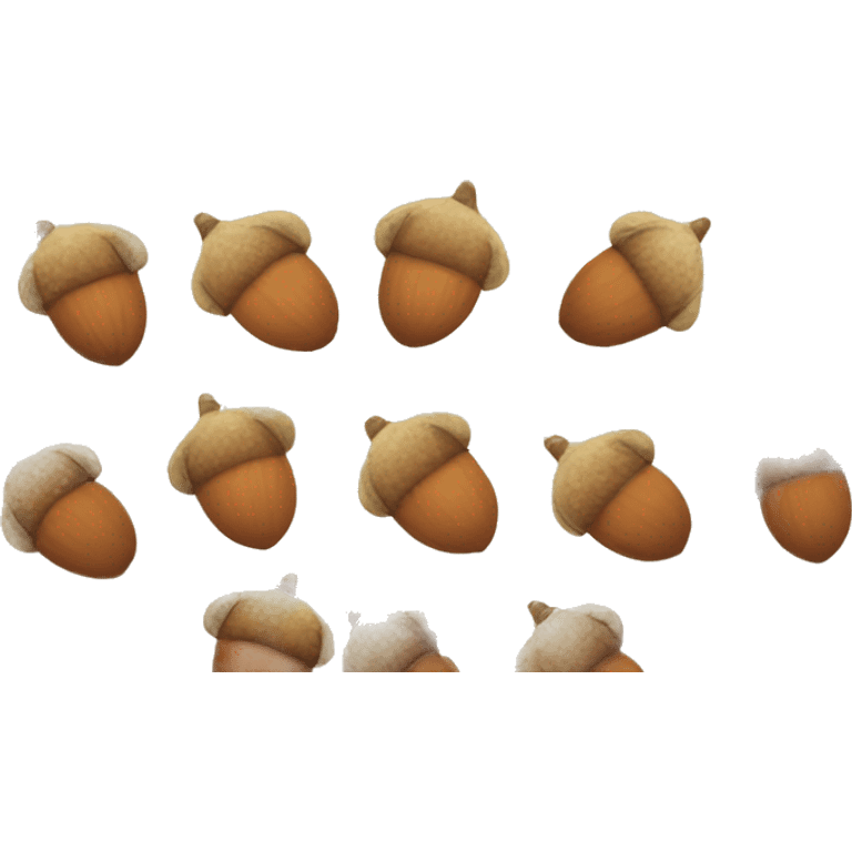 Cute acorns emoji