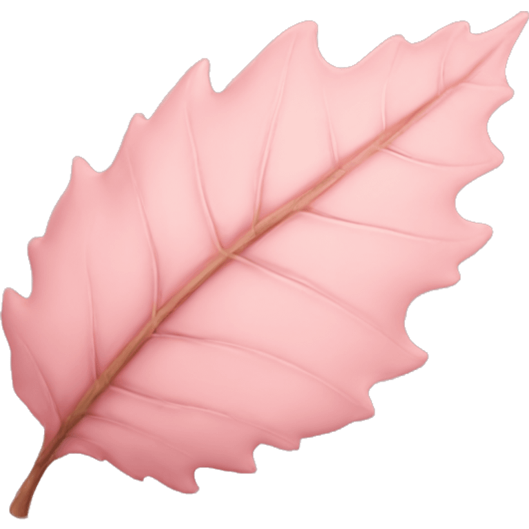 autumn light pink leaf emoji