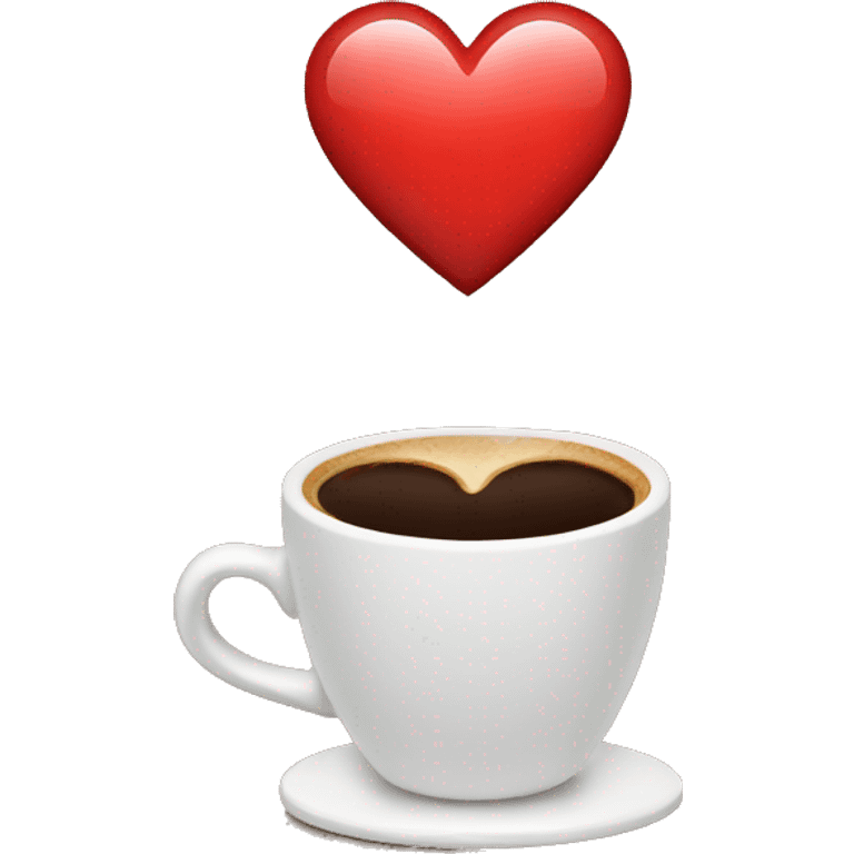 coffee with a heart  emoji