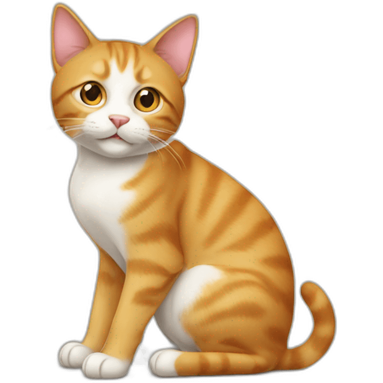 Cat sur un chien emoji