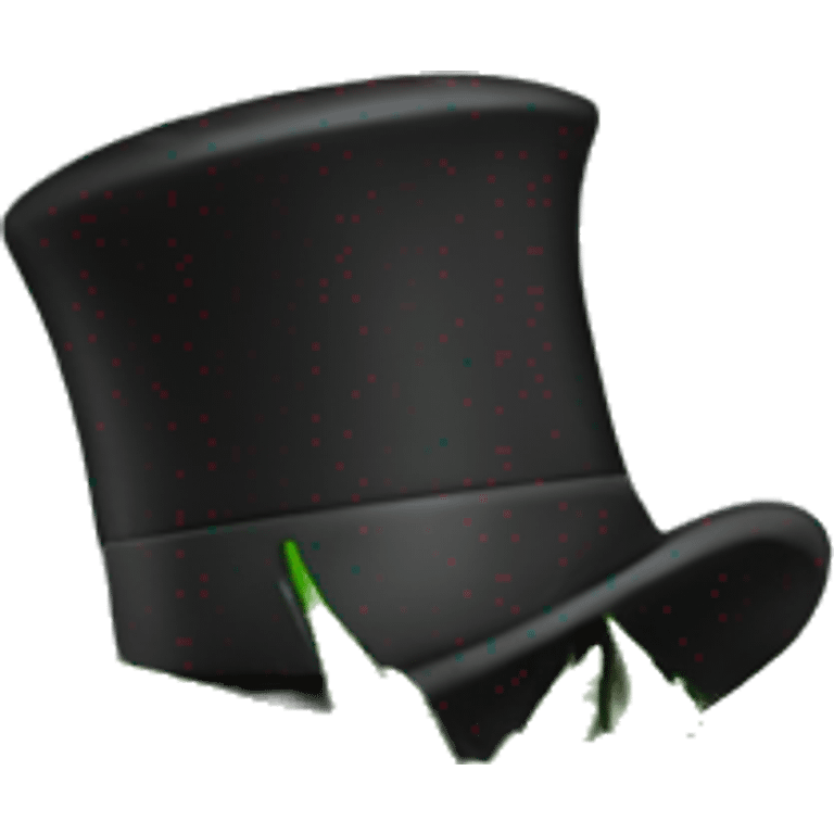 Marijuana plant with a tie and top hat emoji