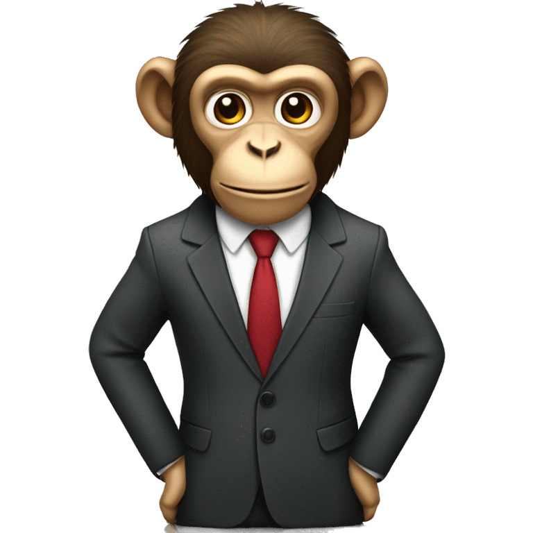 businessman monkey emoji