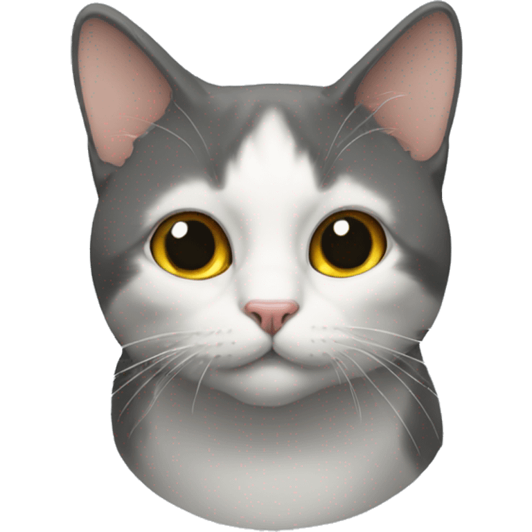 un chat avec un oeil obernoire emoji