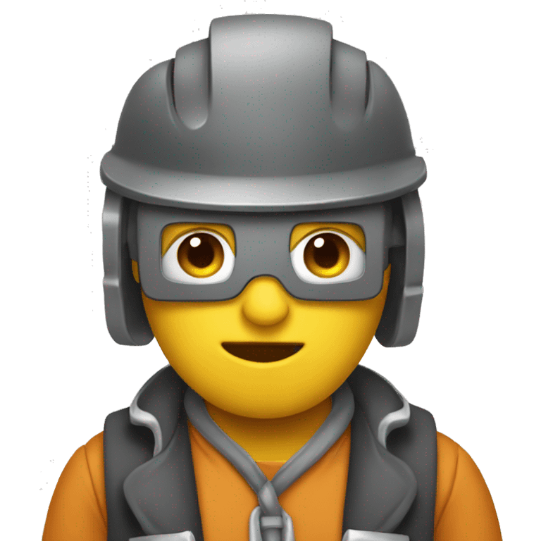 Welder wearing bow  emoji