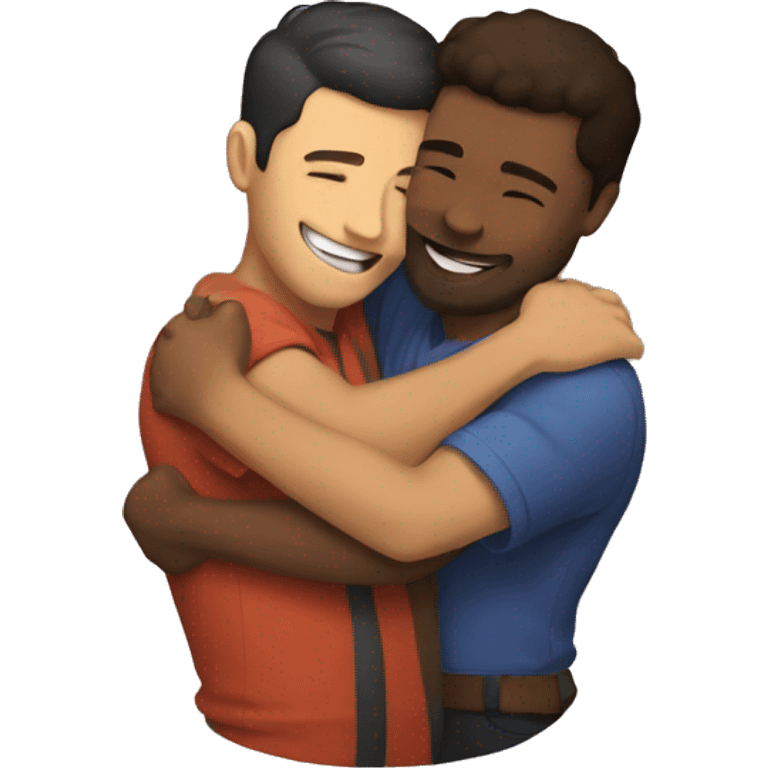 Gay hug emoji