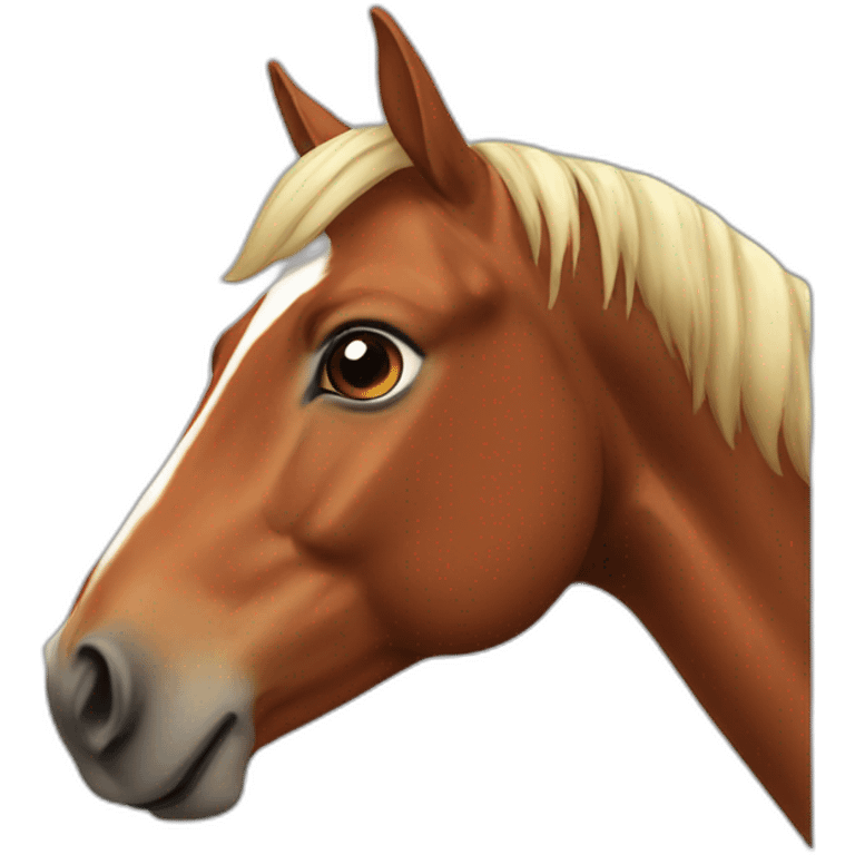 chestnut horse emoji