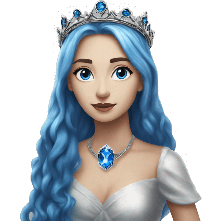 The Ravenclaw Diadem is a tiara-like object with, made of gleaming silver and set with glittering blue gem. It is enchanted and round  emoji