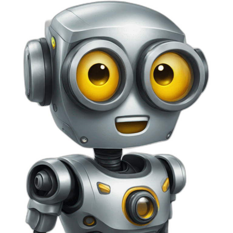 Robot avec lunette emoji