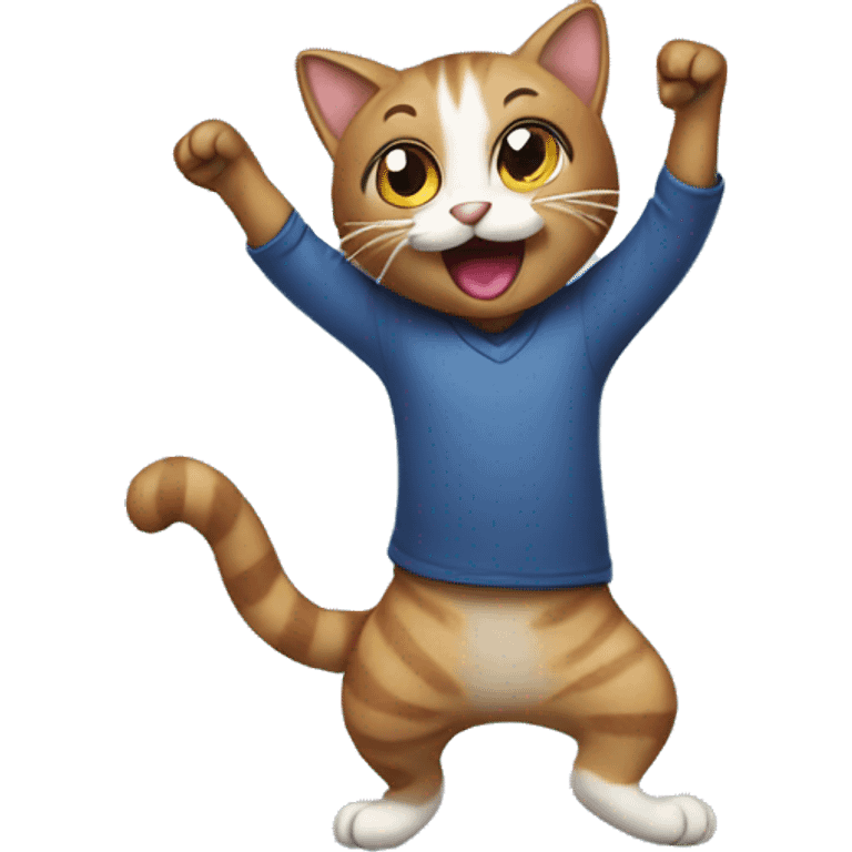 cat dancing birthday emoji