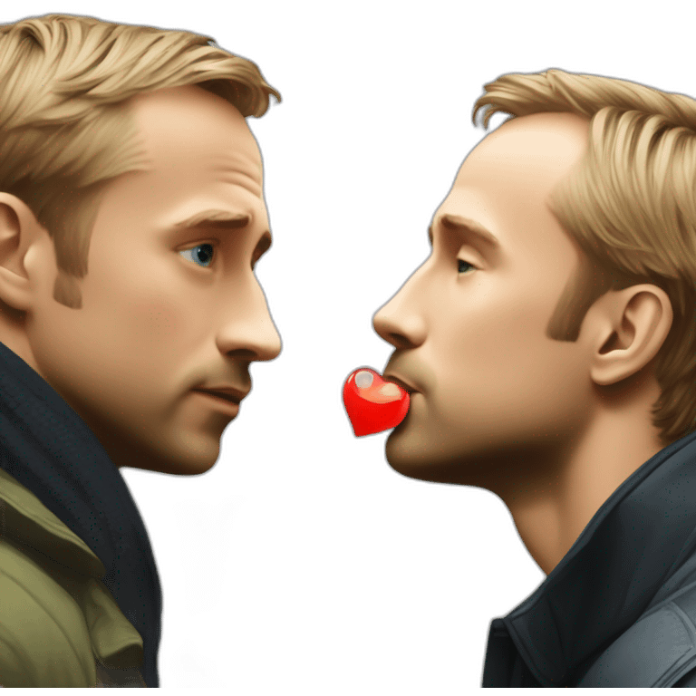 Putin kisses Ryan Gosling emoji