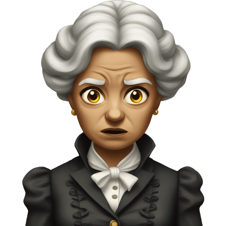 angry victorian woman  emoji