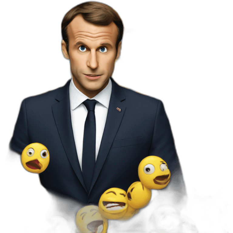 Macron does not know what is happening emoji