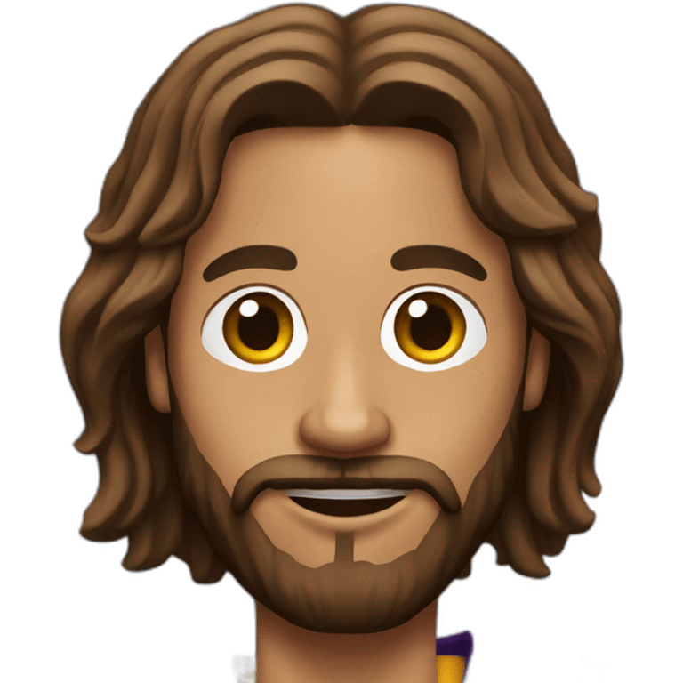 jesus christ with lakers jersey emoji