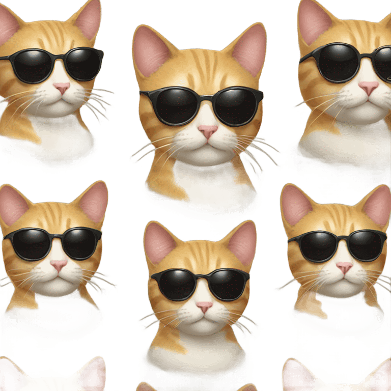 Cat with sunglasses emoji