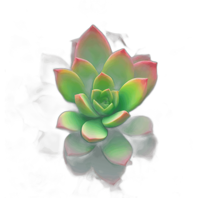 Colorful succulent emoji