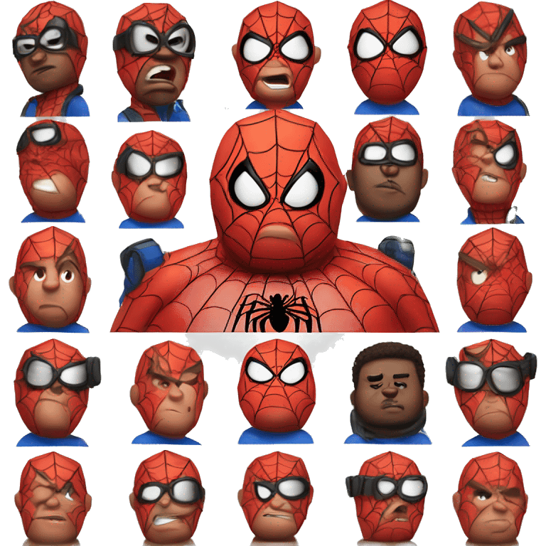 Fat very fat spiderman emoji