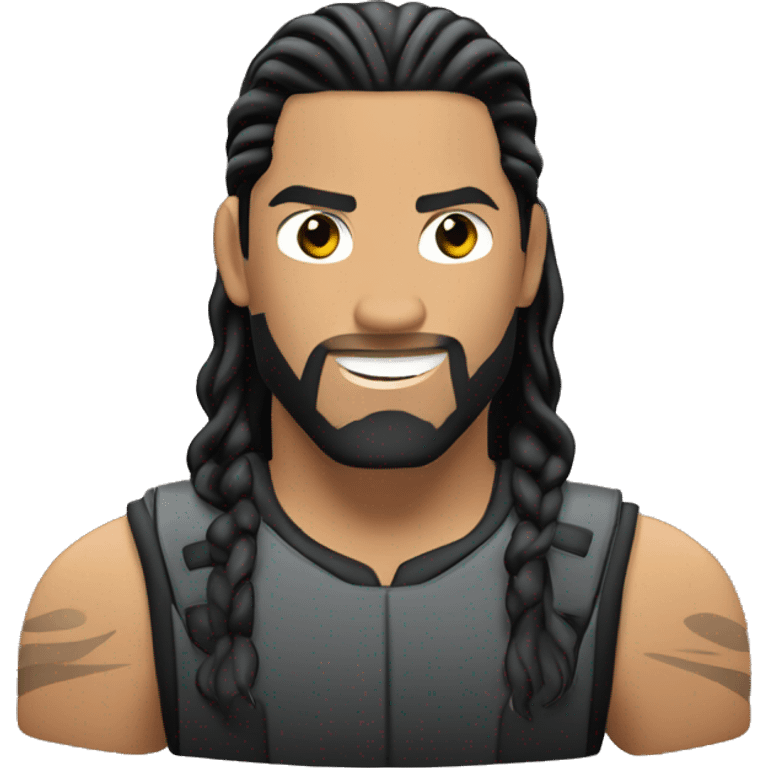 Erstelle ein emoji von roman reigns wie er acknowledged emoji