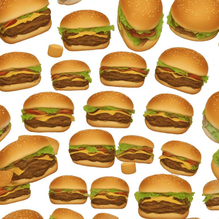 A perfect burger  emoji