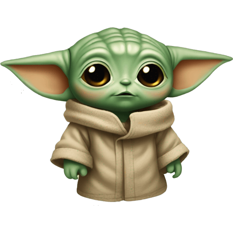 Cute baby Yoda  emoji