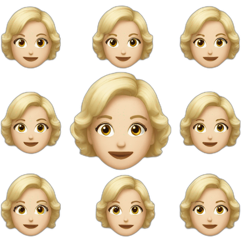 Sandra Huller german actress short blonde hair emoji