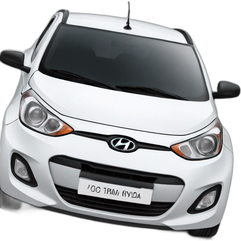 White Hyundai i10 emoji