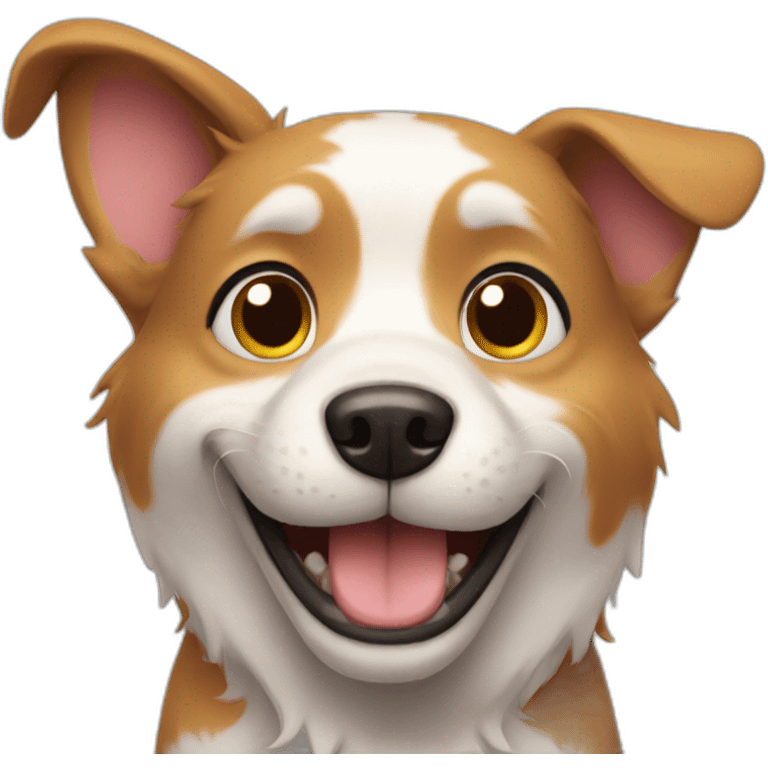 cartoon dog happy emoji