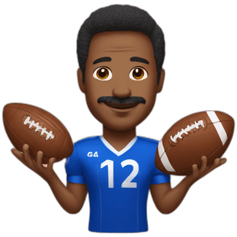 ted lasso with football shirt emoji