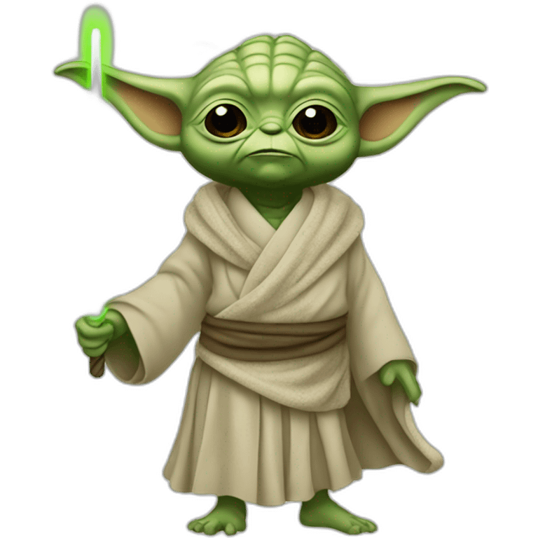 Yoda avec un tutu emoji