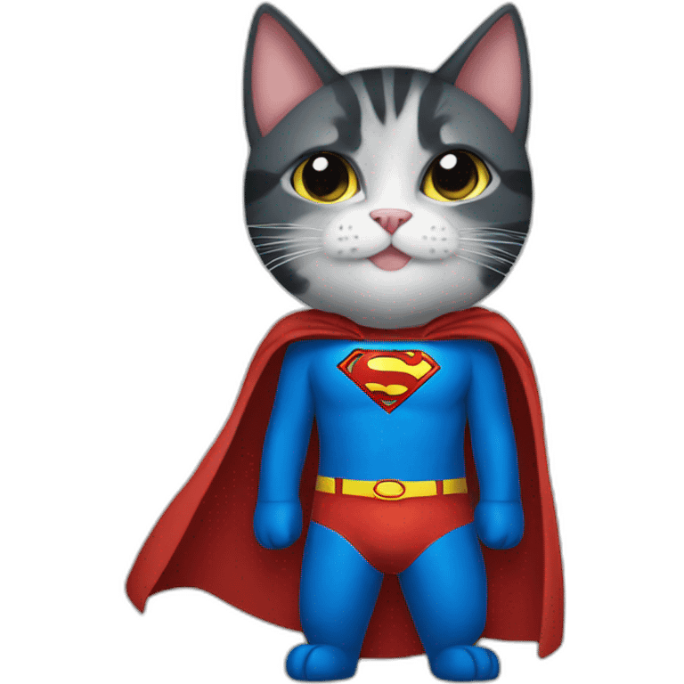 Superman cat emoji