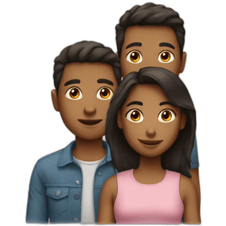 two brothers and a sister emoji