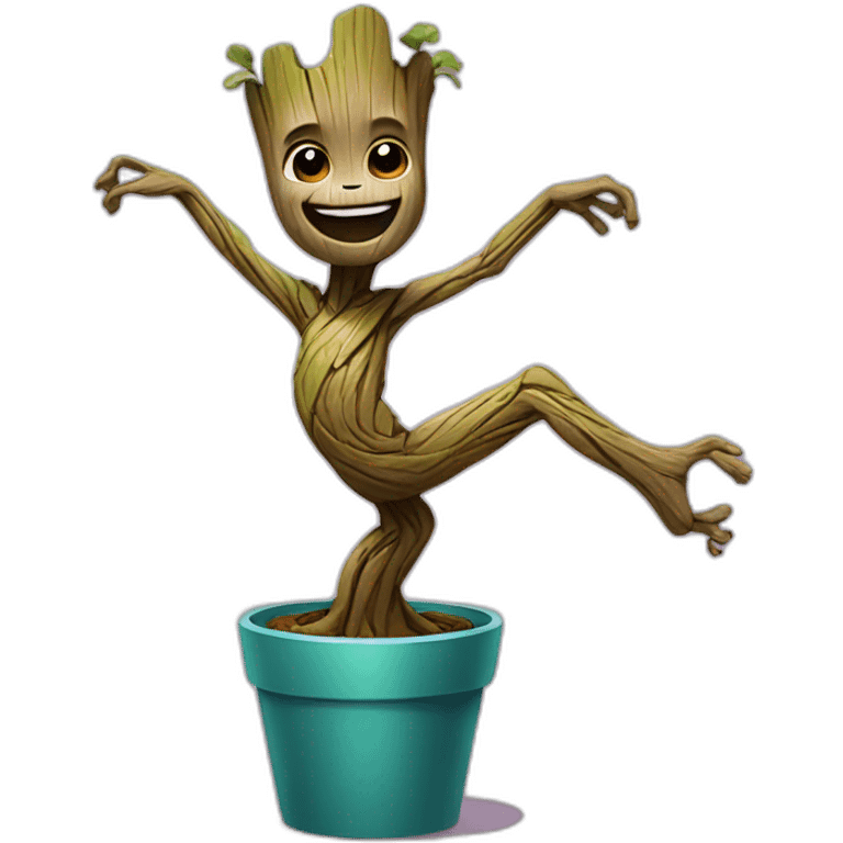 dancing groot emoji