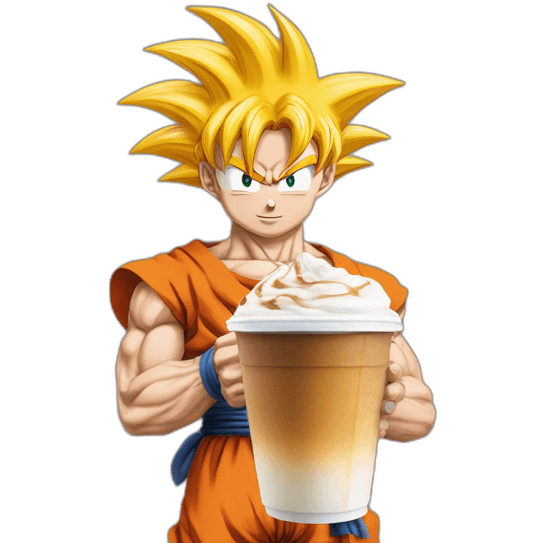 Son goku frappe Macron emoji