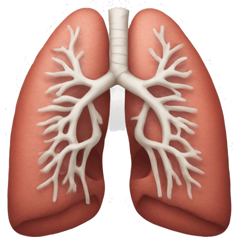 Realistic pair and of lungs  emoji