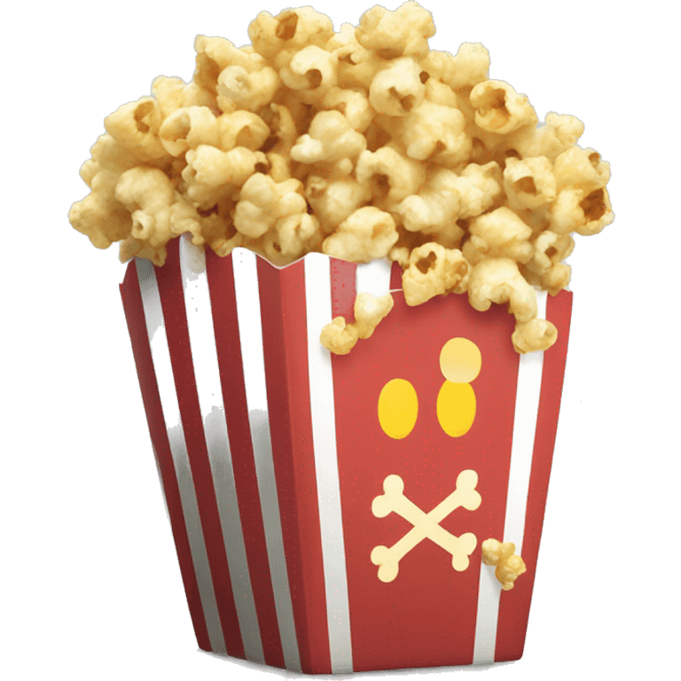 One piece of popcorn emoji