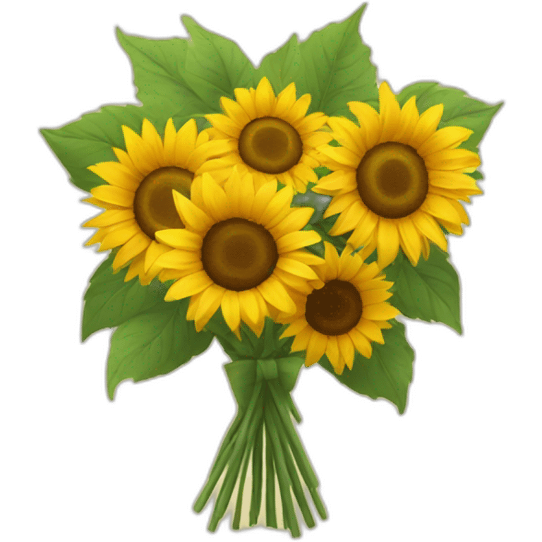 Bouquet of sunflowers emoji