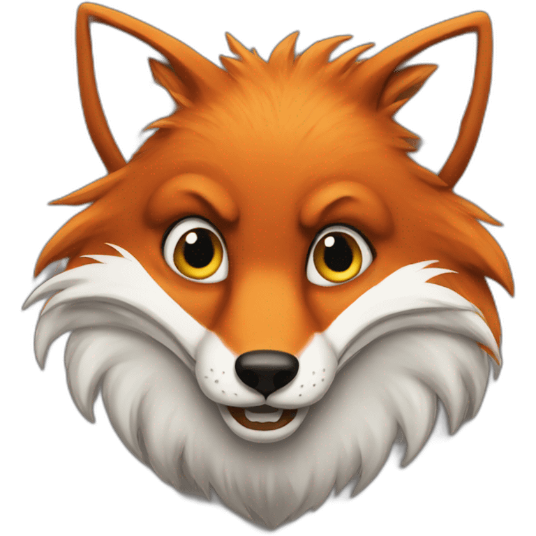 Mad fox emoji