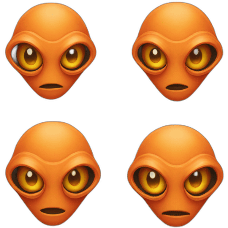 orange-alien emoji