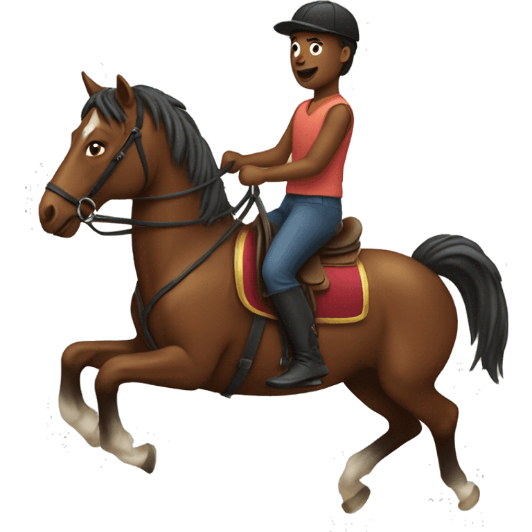 Riding a horse emoji