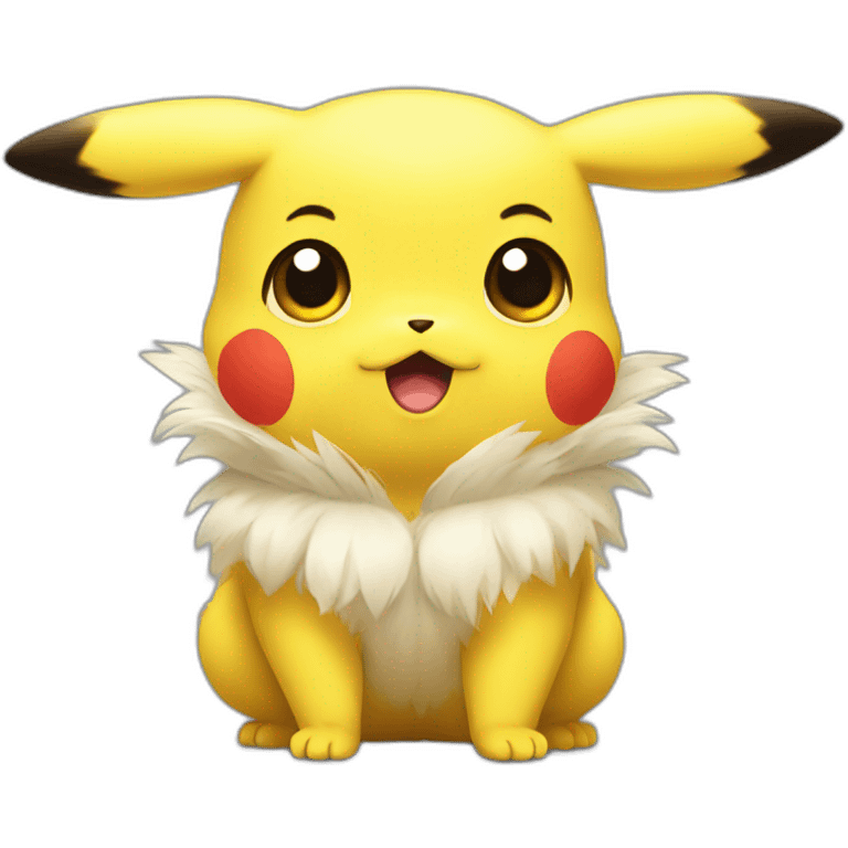 Pikachu big eyes cute emoji