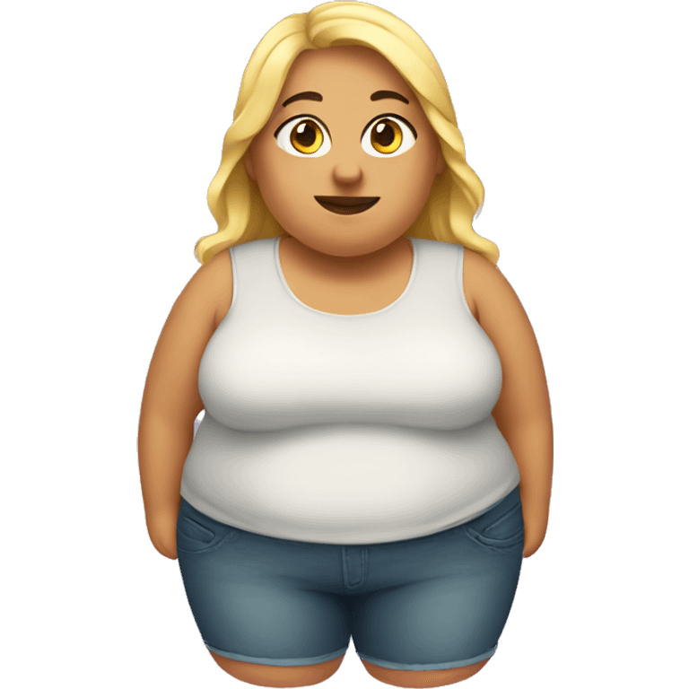 fat girl  emoji