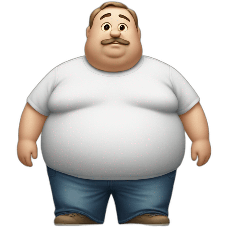 a very fat man emoji