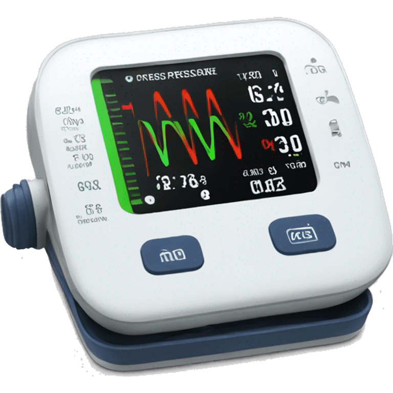 graphic blood pressure monitor emoji