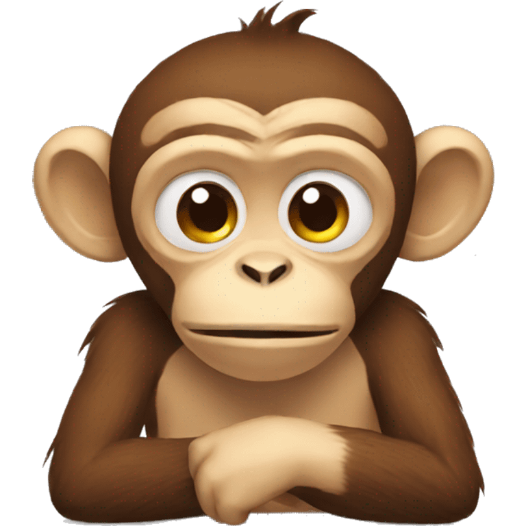 monkey tired emoji