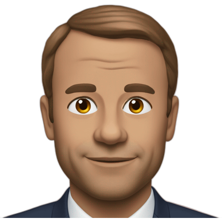 Macron embrasse Mbapé emoji